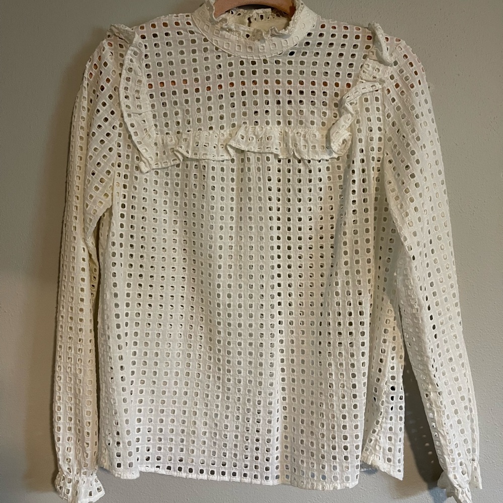 WhoWhatWear Eyelet Blouse